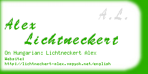 alex lichtneckert business card